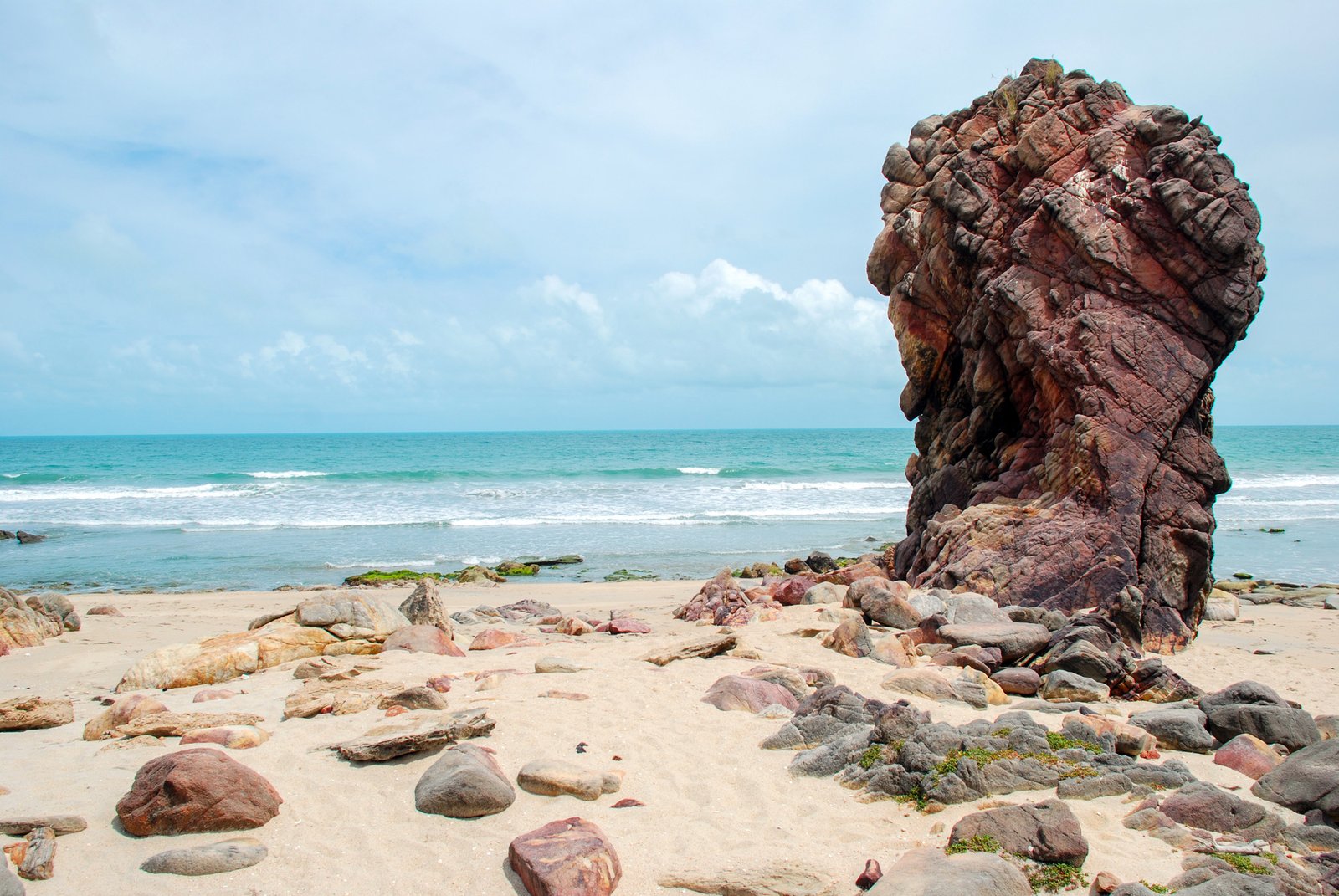 Jericoacoara is a virgin beach hidden behind the dunes of the west coast of Jijoca de Jericoacoara, Ceara, Brazil